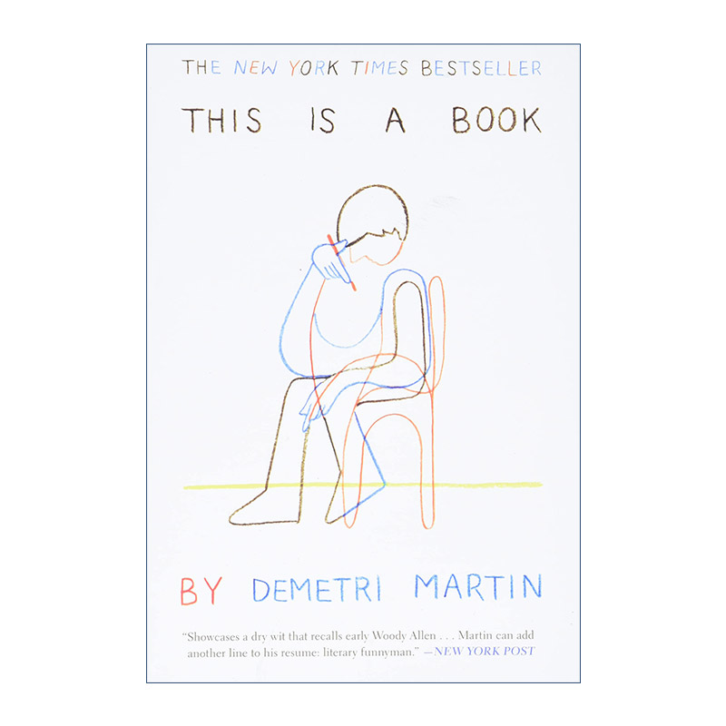 英文原版 This Is a Book 这是一本书 喜剧演员Demetri Martin 英文版 进口英语原版书籍