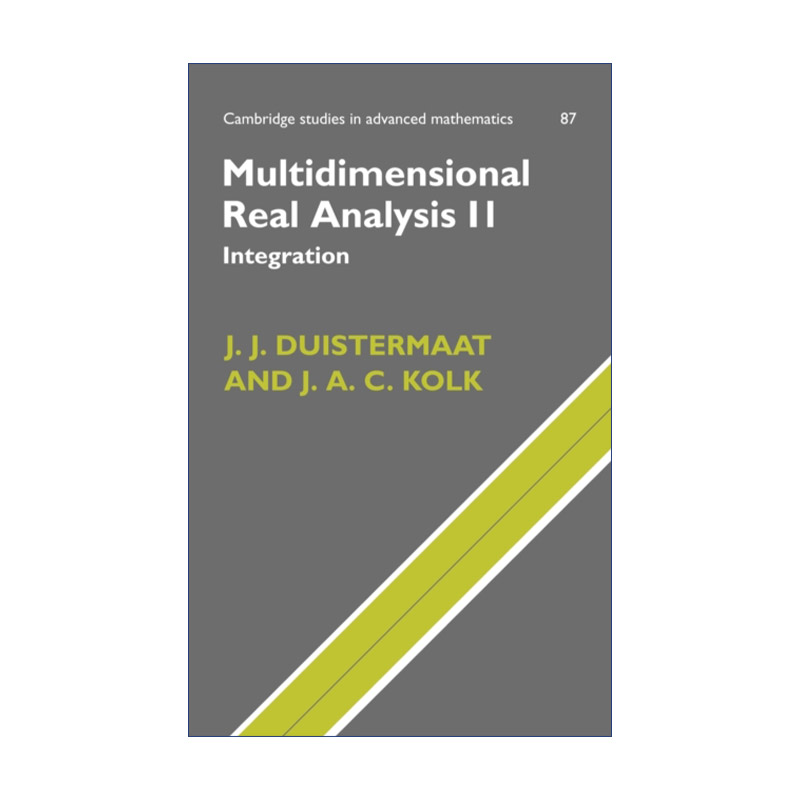英文原版 Multidimensional Real Analysis II 多维实分析 下 剑桥高等数学研究系列 精装 英文版 进口英语原版书籍
