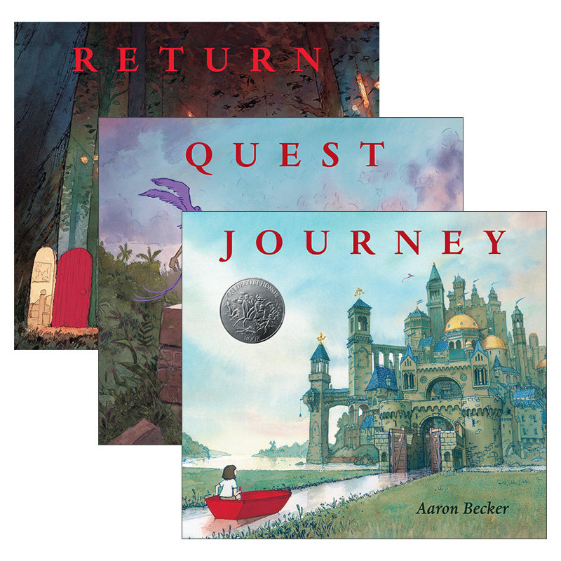 英文原版 Aaron Becker's Wordless Trilogy 不可思议的旅程3册 精装绘本 回归之夜 彩虹国度 英文版 进口英语原版书籍