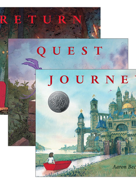 英文原版 Aaron Becker's Wordless Trilogy 不可思议的旅程3册 精装绘本 回归之夜 彩虹国度 英文版 进口英语原版书籍