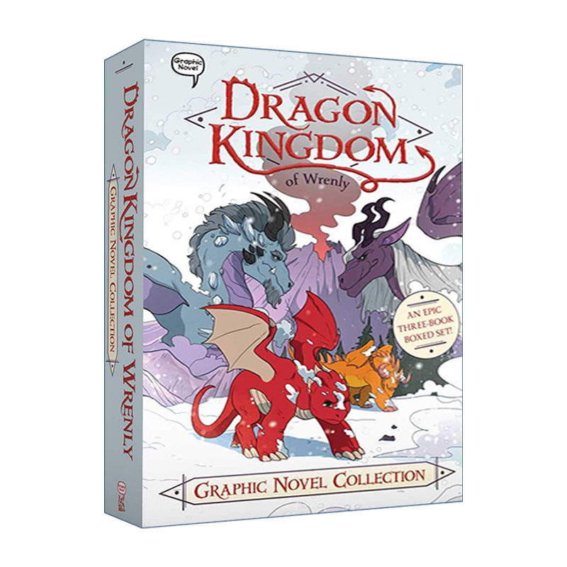英文原版 Dragon Kingdom of Wrenly Graphic Novel Collection 冉冉升起的龙国系列 漫画1-3册盒装 英文版 进口英语原版书籍