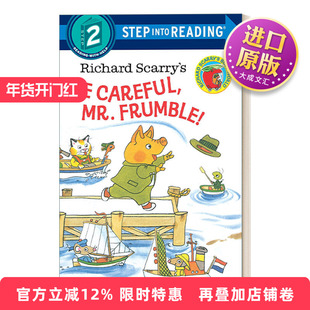 小心点 弗伦布尔先生 斯凯瑞系列 英文原版 Step Into Reading 2 Richard Scarry's Be Careful Mr. Frumble 美国企鹅兰登英语分级