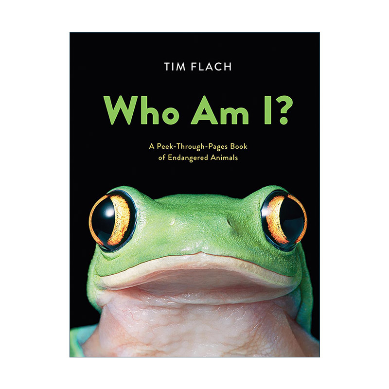 英文原版 Who Am I 猜猜我是谁 濒危动物洞洞书 儿童精装科普绘本 Tim Flach蒂姆?弗拉克 英文版 进口英语原版书籍