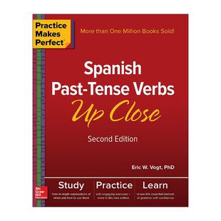 动词时态 Makes Past Spanish 原版 Verbs 西班牙语过去式 第2版 熟能生巧 Perfect Close 书籍 进口原版 Tense Practice