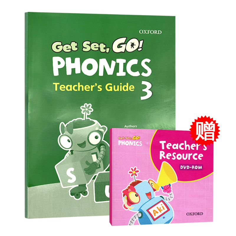 Get Set Go Phonics Teacher’s Guide 3 英文原版教材 牛津幼儿自然拼读配套教师用书3级别进口英语儿童启蒙书籍见词能读听音能写