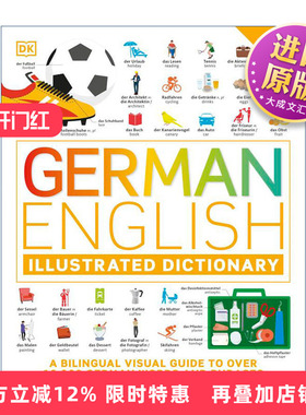 英文原版 German English Illustrated Dictionary 德英双语图解词典 英文版 进口英语原版书籍