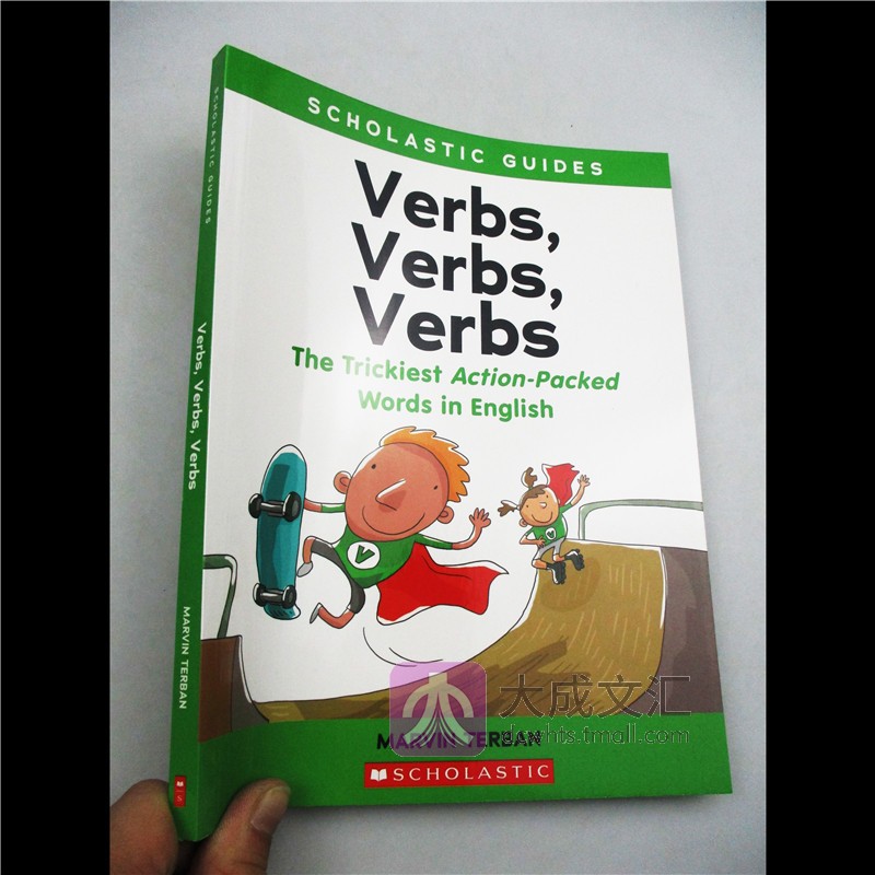 英文原版学乐英语动词检查指南 Scholastic Guide Verbs Verbs Verbs儿童图书-封面