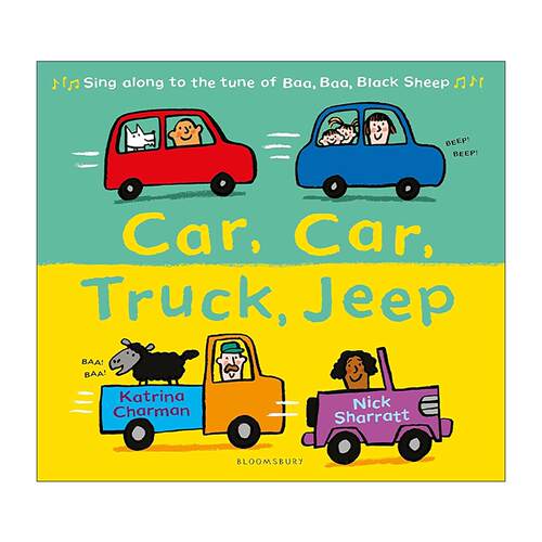 英文原版 Car Car Truck Jeep  汽车汽车卡车吉普车 英文版 进口英语原版书籍