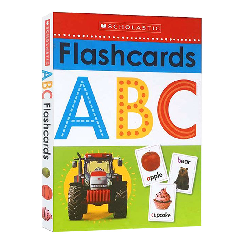 英文原版 Write and Wipe Flashcards ABC Scholastic Early Learners学乐启蒙认知学习字卡抽认闪卡英文版儿童图书