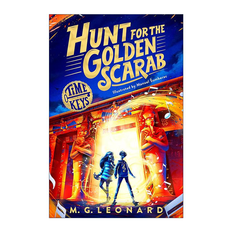 英文原版 Hunt for the Golden Scarab 寻找金色圣甲虫 儿童历史冒险小说 Time Keys系列 英文版 进口英语原版书籍