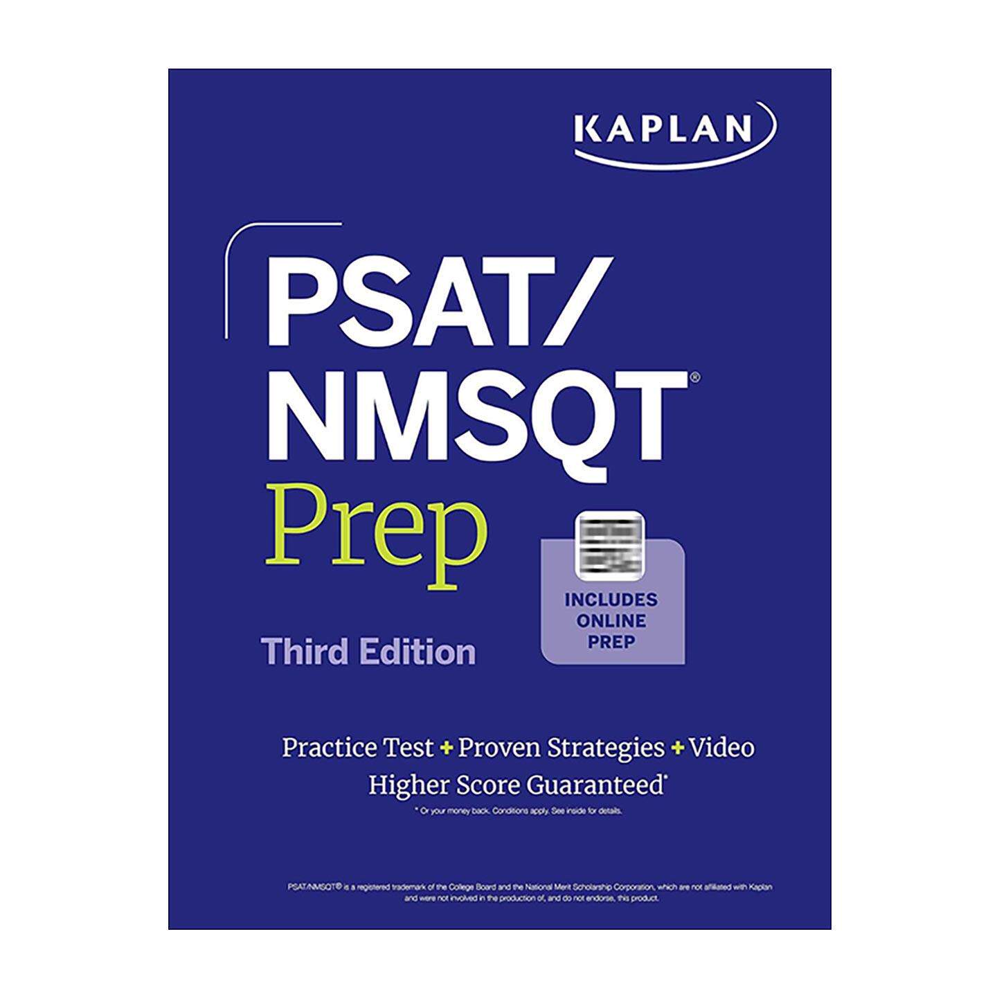 英文原版 PSAT/NMSQT Prep 卡普兰美国中学生初步学术评估测试学习指南 第3版 测试题+在线资源 英文版 进口英语原版书籍