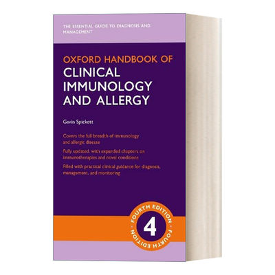 英文原版 Oxford Handbook of Clinical Immunology and Allergy 牛津临床免疫与过敏学手册 英文版 进口英语原版书籍