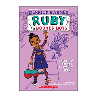 英文原版 Ruby and the Booker Boys 1 鲁比和布克男孩系列1 新学校 新的勇敢鲁比 英文版 进口英语原版书籍