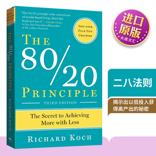 Koch 进口英语书 Principle 二八法则 理查德科克 管理书籍 英文原版 英文版 The Richard