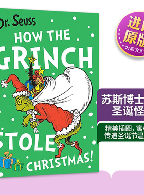 英文原版 Dr. Seuss — How The Grinch Stole Christmas 苏斯博士系列 圣诞怪杰 英文版 进口英语原版书籍