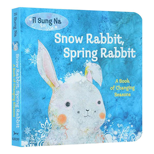 英文原版绘本 Snow Rabbit Spring Rabbit 冬天和春天的小兔子 纸板书 英文版 进口英语原版书籍儿童图书