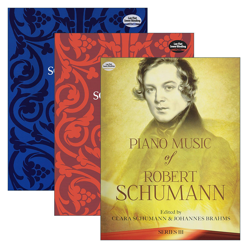 英文原版 Piano Music of Robert Schumann 罗伯特·舒曼钢琴音乐集系列3册 英文版 进口英语原版书籍