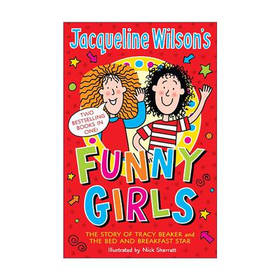 英文原版 Jacqueline Wilson's Funny Girls 杰奎琳·威尔逊 女孩幽默二合一故事书 英文版 进口英语原版书籍