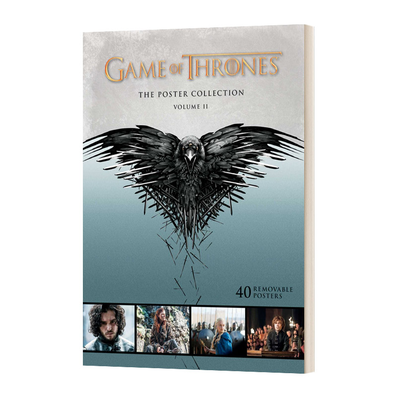 英文原版 Game Of Thrones The Poster Collection 权利的游戏 40张海报集 涵盖第3-4季 游戏角色剧照和宣传海报 进口英语书籍