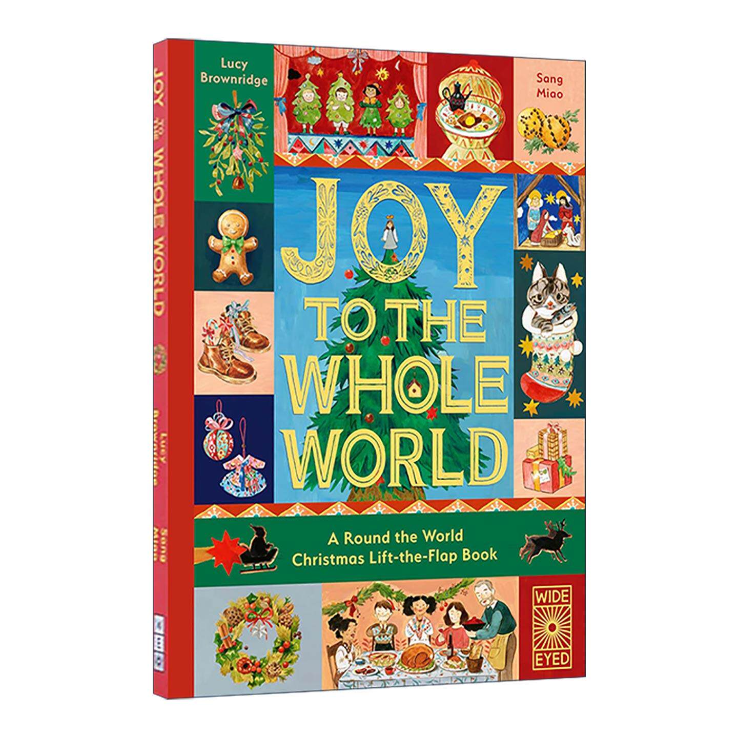 英文原版 Joy to the Whole World 普天同庆 儿童圣诞节主题绘本翻翻书精装 英文版 进口英语原版书籍