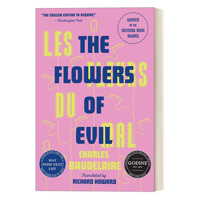 英文原版 Les Fleurs Du Mal The Flowers of Evil 恶之花 法国诗集 英法双语版 Charles Baudelaire 英文版 进口英语原版书籍