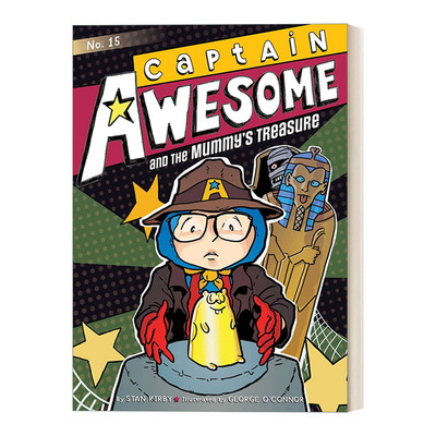 英文原版 Captain Awesome and the Mummy's Treasure 异能船长15 英文版 进口英语原版书籍