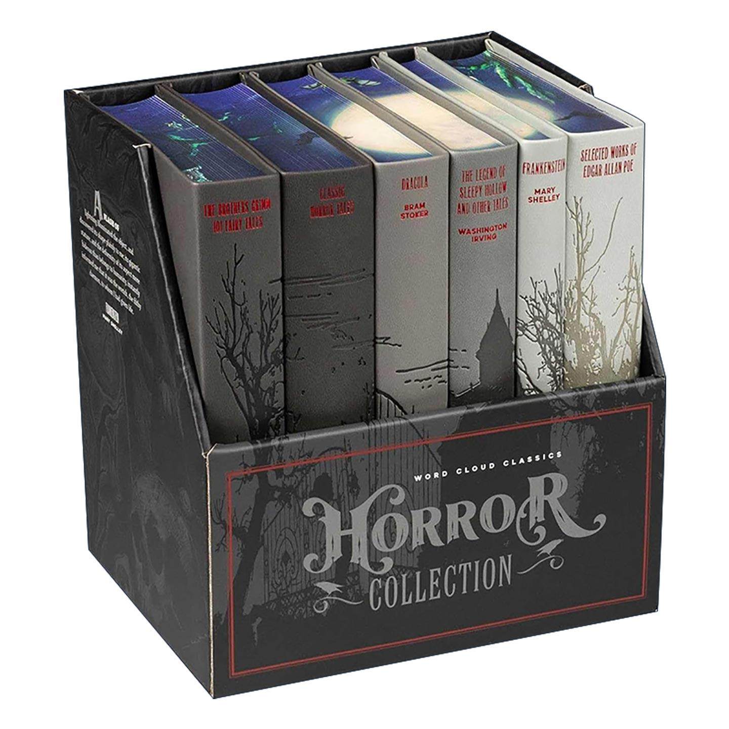 英文原版 Horror Collection 恐怖故事6册盒装 软精装皮质封面词云经典 Word Cloud Classics 英文版 进口英语原版书籍