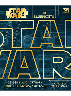 英文原版 Star Wars The Blueprints DK星球大战 幕后设计和艺术作品 精装 英文版 进口英语原版书籍
