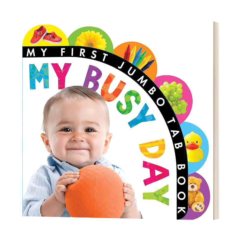 英文原版 My Busy Day 忙碌的一天 纸板书 英文版 进口英语原版书籍