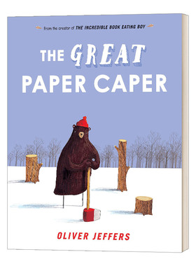 英文原版 The Great Paper Caper 大熊的纸飞机 精装大开本收藏版 培养生态环保意识 Oliver Jeffers奥利弗杰弗斯 进口英语书籍