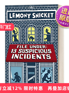 英文原版小说 File Under 13 Suspicious Incidents 13起可疑事件 儿童侦探推理小说 英文版 进口英语原版书籍