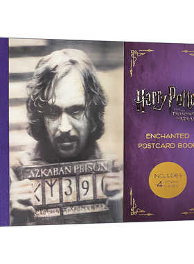 英文原版 Harry Potter and the Prisoner of Azkaban Enchanted Postcard Book 哈利波特与阿兹卡班的囚徒 魔法明信片收藏书
