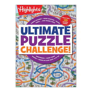 Challenge 书籍 进口英语原版 单词搜索 Ultimate Puzzle 逻辑谜题 隐藏图片 终极解谜挑战 英文版 英文原版 迷宫 游戏活动书 数独