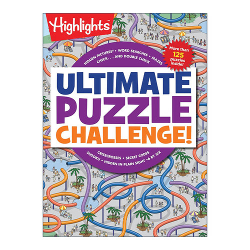 英文原版 Ultimate Puzzle Challenge! 终极解谜挑战 隐藏图片 迷宫 数独 单词搜索 逻辑谜题 游戏活动书 英文版进口英语原版书籍