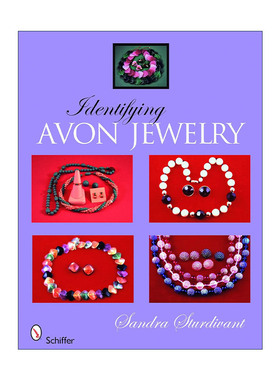 英文原版 Identifying Avon Jewelry 雅芳服装首饰鉴别权威指南 全彩精装图册 Sandra Sturdivant 英文版 进口英语原版书籍
