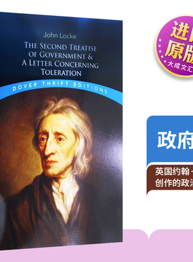 洛克 政府论 英文原版 The Second Treatise of Government and A Letter Concerning Toleration 豆瓣推荐