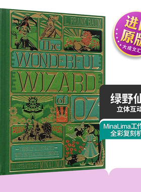 英文原版 The Wonderful Wizard of Oz Interactive MinaLima Edition 绿野仙踪立体互动书 MinaLima工作室 英文版 进口英语书籍