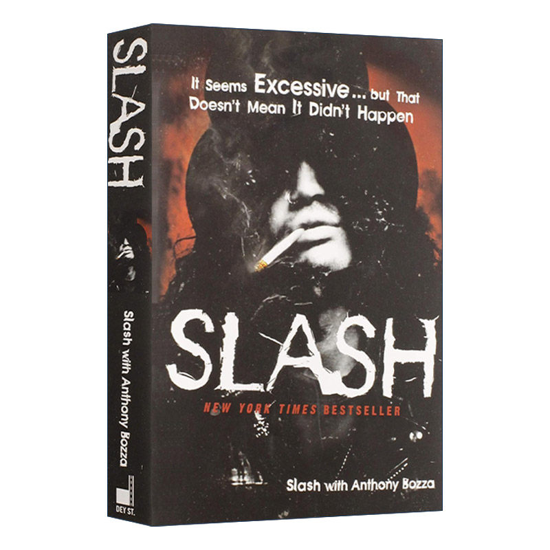 英文原版 Slash 斯莱史 枪花乐队主音吉他手自传 英文版 进口英语原版书籍