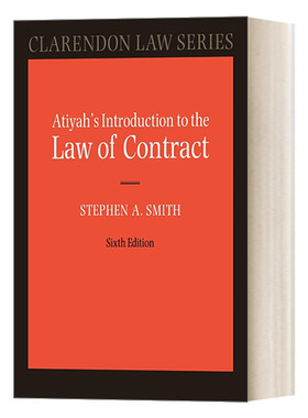 英文原版 Atiyah's Introduction to the Law of Contract 阿蒂亚合同法入门指导 英文版 进口英语原版书籍
