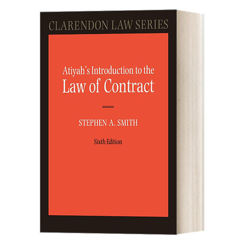 英文原版 Atiyah's Introduction to the Law of Contract 阿蒂亚合同法入门指导 英文版 进口英语原版书籍