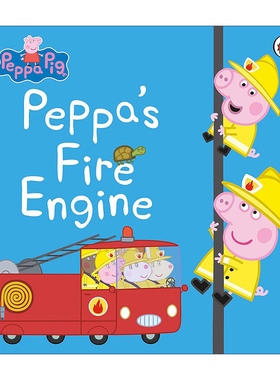 英文原版 Peppa Pig Peppa's Fire Engine 小猪佩奇绘本 佩奇开消防车 英文版 进口英语原版书籍