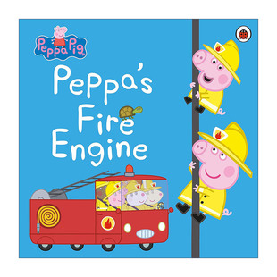 小猪佩奇绘本 书籍 Pig 进口英语原版 英文版 佩奇开消防车 Engine Fire Peppa 英文原版