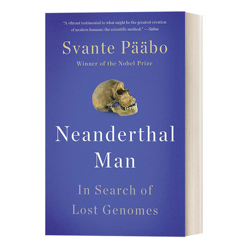 英文原版 Neanderthal Man尼安德特人 2022年诺贝尔生理学或医学奖获得者斯万特·帕博 Svante Paabo作品进口英语原版书籍-封面