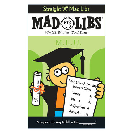 英文原版 Straight "A" Mad Libs 全优 疯狂填词游戏 英文版 进口英语原版书籍
