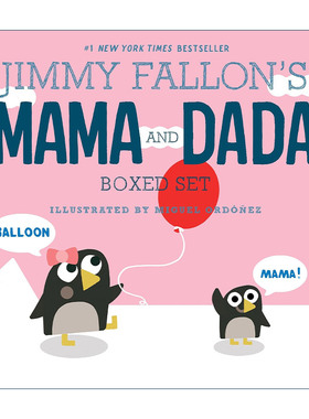 英文原版 Jimmy Fallon's MAMA and DADA Boxed Set 肥伦2册盒装 精装图画书 先叫爸爸 一切都是妈妈 英文版 进口英语原版书籍