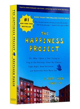 英文原版 The Happiness Project  Tenth Anniversary Edition 幸福哲学书 我的快乐我做主，我的幸福我掌控 英文版 进口英语书籍