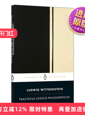英文原版 Tractatus Logico-Philosophicus 逻辑哲学论 维特根斯坦 企鹅黑经典 英文版 进口英语原版书籍