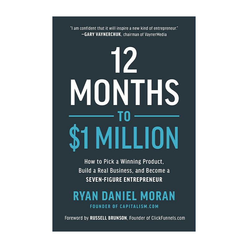 英文原版 12 Months to$1 Million 12个月赚100万美金电商创业指南精装 Ryan Daniel Moran英文版进口英语原版书籍