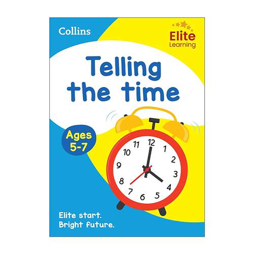 英文原版 Collins Elite Learning Telling the Time Ages 5-7 柯林斯儿童数学教材教辅 时间 英文版 进口英语原版书籍