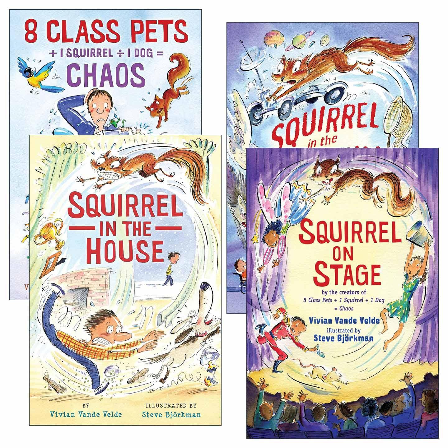 英文原版 Twitch the Squirrel 松鼠特维奇系列1-4册 爱伦坡奖得主Vivian Vande Velde 英文版 进口英语原版书籍